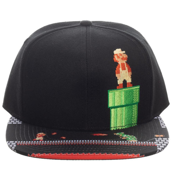 Super Mario 8-Bit Bill Flat Bill Snapback