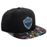 Zelda Sublimated Flat Bill Snapback