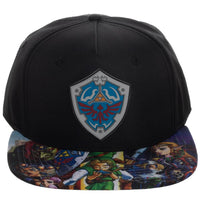 Zelda Sublimated Flat Bill Snapback