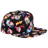 Kirby Powered Up AOP Sublimated Flat Bill Snapback