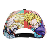 Dragon Ball Z Sublimated Print Flat Bill Snapback