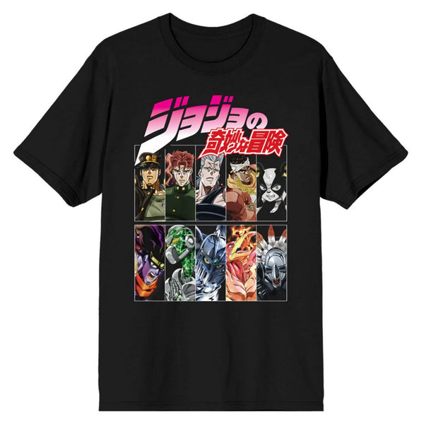 Jojo's Bizarre Adventure Character Grid Unisex Tee