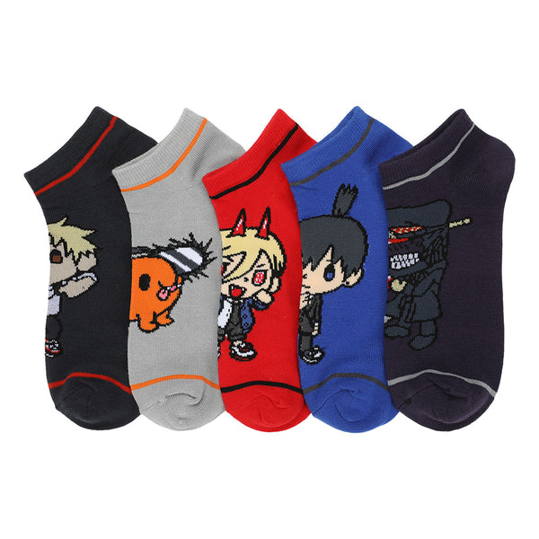 Chainsaw Man Chibi 5 Pair Ankle Socks