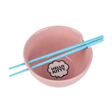 Hello Kitty 20 oz. Ceramic Ramen Bowl with Chopsticks