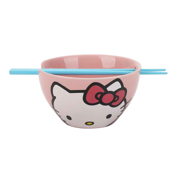 Hello Kitty 20 oz. Ceramic Ramen Bowl with Chopsticks