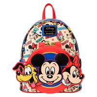 Disney Mickey & Friends Classic All-Over Print Mini Backpack With Ear Headband