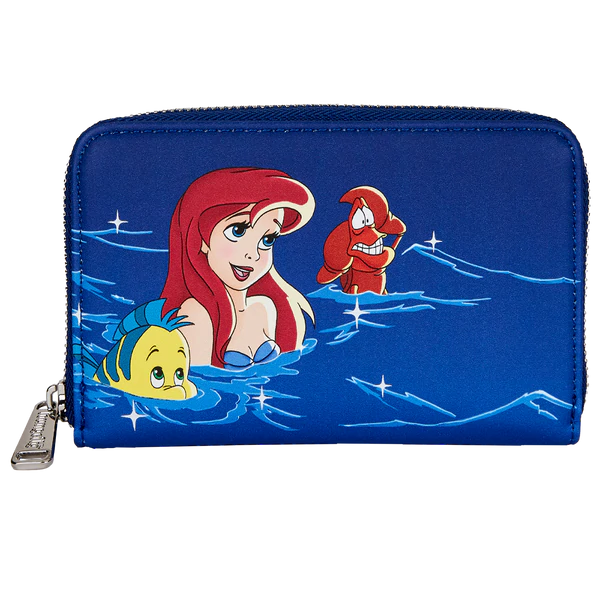 The Little Mermaid Fireworks Zip Around Wallet