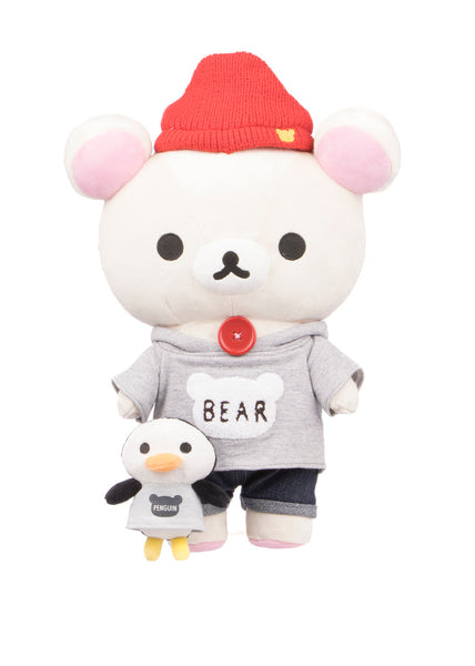 Korilakkuma Bear Hoodie with Penguin Plush